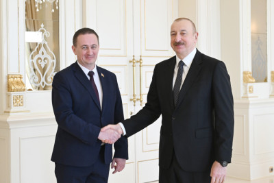 Azərbaycan Prezidenti İlham Əliyev Belarusun Baş nazirini qəbul edib - YENİLƏNİB