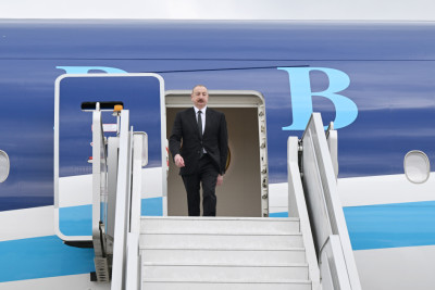 Azərbaycan Prezidenti İlham Əliyev Macarıstana işgüzar səfər edib - FOTO