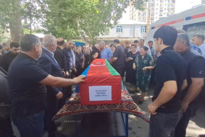 Mingəçevirdə Birinci Qarabağ müharibəsinin şəhidi Əsəddin Novruzov dəfn edilib