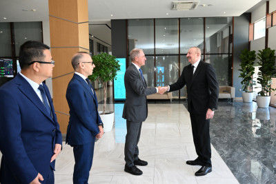 Prezident İlham Əliyev Mingəçevirdə “8 Noyabr” Elektrik Stansiyasının açılışında iştirak edib - YENİLƏNİB + FOTO