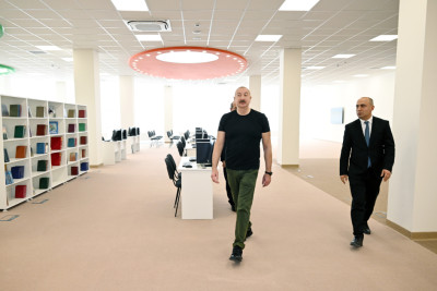 Ağdam şəhər 1 nömrəli tam orta məktəbin binasının açılışı olub