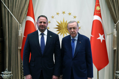 Türkiyə Prezidenti Andrey Yermakı qəbul edib