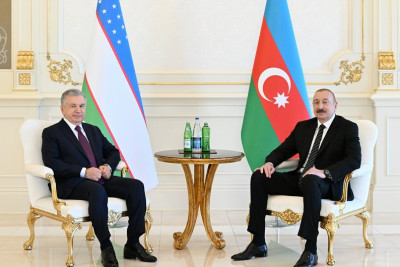 Azərbaycan və Özbəkistan prezidentlərinin təkbətək görüşü olub
