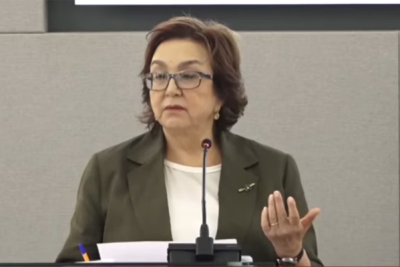 Məleykə Abbaszadənin çıxışı maraqla qarşılandı