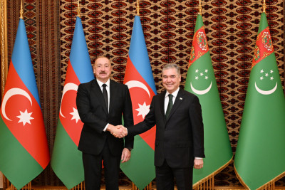 Azərbaycan Prezidenti İlham Əliyevin Türkmənistan Xalq Məsləhətinin sədri ilə təkbətək görüşü olub - YENİLƏNİB