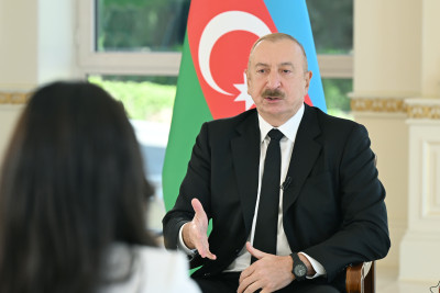 Azərbaycan Prezidenti İlham Əliyev “Əl-Ərəbiyyə” telekanalına müsahibə verib - VİDEO