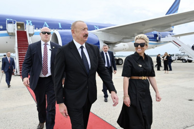 Prezident İlham Əliyev ABŞ-yə işgüzar səfər edib