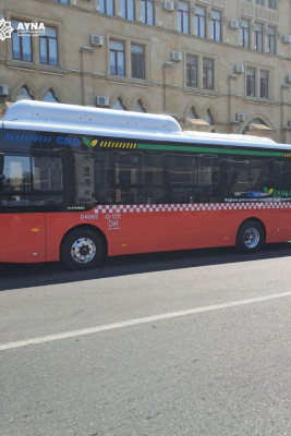 Paytaxtın bu ərazisində hərəkətdə olan avtobuslar yenilənir - FOTO