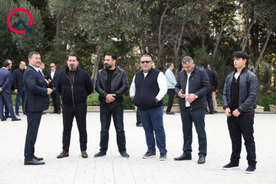 Cabir İmanovun cənazəsi Cümə məscidinə gətirildi - FOTO