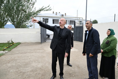 Prezident İlham Əliyev Xocalı rayonunun Daşbulaq kəndində olub - FOTO