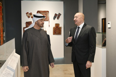 Azərbaycanın və Birləşmiş Ərəb Əmirliklərinin prezidentləri Milli Xalça Muzeyinin Şuşa filialında olublar