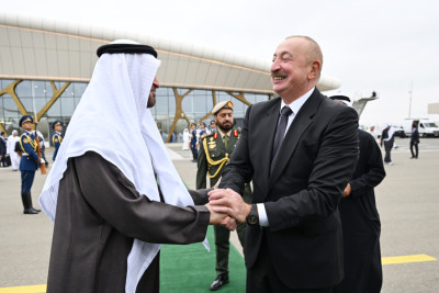 Birləşmiş Ərəb Əmirliklərinin Prezidentinin Azərbaycana rəsmi səfəri başa çatıb