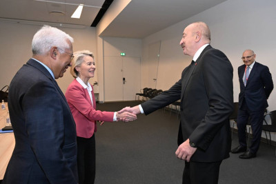 Kopenhagendə Prezident İlham Əliyevin Avropa İttifaqı Şurasının Prezidenti və Avropa Komissiyasının Prezidenti ilə görüşü olub