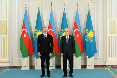 Prezident İlham Əliyev Respublika Günü münasibətilə Prezident Kasım-Jomart Tokayevi və Qazaxıstan xalqını təbrik edib
