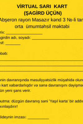 Şagirdlərə də qırmızı kart göstərək? - Fotolar