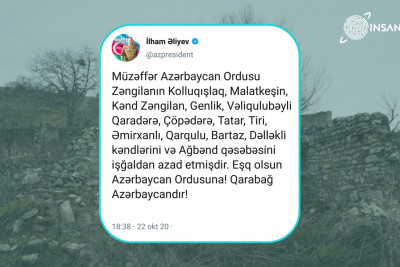 44 günlük Vətən müharibəsinin xronikası - 22 oktyabr 2020-ci il