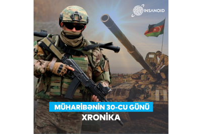 Müharibənin 30-cu günü: Ordumuz əzmlə irəliləyir, düşmənin əks-kəşfiyyatı məhv edilir – XRONİKA