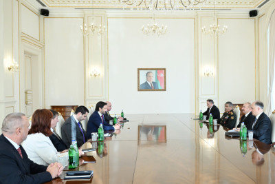 Prezident İlham Əliyev Slovakiya Baş nazirinin müavininin başçılıq etdiyi nümayəndə heyətini qəbul edib