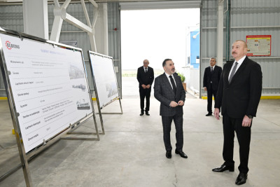 Prezident İlham Əliyev “AZWOOL” mineral daş yunu zavodunun açılışında iştirak edib