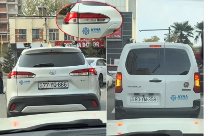 Bakıda AYNA-nın xüsusi avtomobilləri sürücüləri CƏRİMƏLƏYİR - RƏSMİ