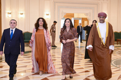 Heydər Əliyev Fondunun vitse-prezidenti Leyla Əliyeva Omanda səfərdədir