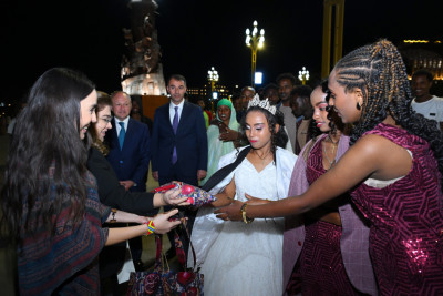 Leyla Əliyeva Əddis-Əbəbədə Adva Zəfər Muzey Kompleksində olub