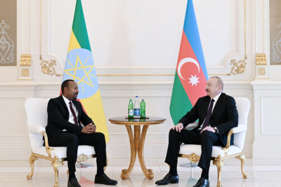 Prezident İlham Əliyevin Efiopiyanın Baş naziri ilə təkbətək görüşü olub