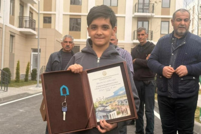 Ağdam şəhərində 120 ailəyə mənzillərinin açarları təqdim olunub