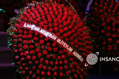 İlham Əliyev və Mehriban Əliyeva Rasim Balayevlə vida mərasiminə əklil göndəriblər