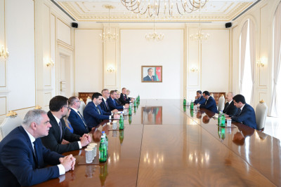 Prezident İlham Əliyev Slovakiya Milli Şurası sədrinin başçılıq etdiyi nümayəndə heyətini qəbul edib