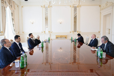 Prezident İlham Əliyev ABŞ Konqresinin Nümayəndələr Palatasının üzvünü qəbul edib