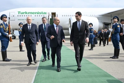Türkmənistan Prezidenti Azərbaycana səfərə gəlib