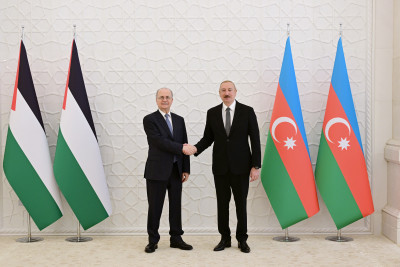 İlham Əliyev Fələstinin Baş nazirini qəbul edib