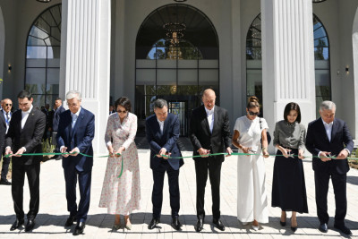İssık-Kul gölünün sahilində "Baku Resort & Spa" mehmanxanasının açılışı olub - FOTO