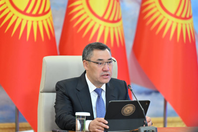 Sadır Japarov Azərbaycan–Qırğızıstan dostluğunu Nizami Gəncəvinin sözləri ilə ifadə etdi