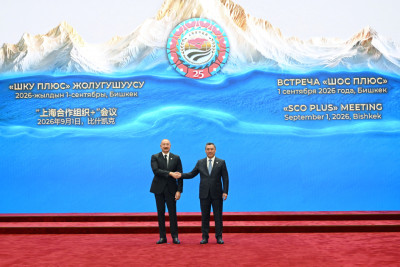 Prezident İlham Əliyev "ŞƏT plyus" formatında görüşdə iştirak edir