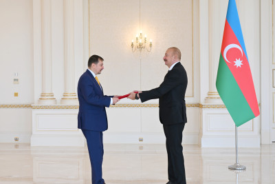 Prezident İlham Əliyev BMT-nin Azərbaycanda yeni təyin olunmuş rezident-əlaqələndiricisini qəbul edib