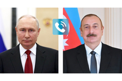 Rusiya Prezidenti Vladimir Putin Azərbaycan Prezidenti İlham Əliyevə zəng edib