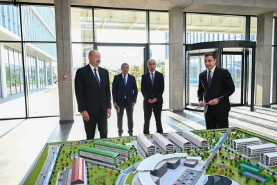 Prezident İlham Əliyev "SABAH.city" innovasiya şəhərciyinin birinci mərhələsinin açılışında iştirak edib