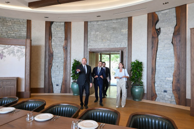 Prezident İlham Əliyev Şamaxıda "Meysari Grand Hotel & SPA" kompleksinin açılışında iştirak edib - YENİLƏNİB