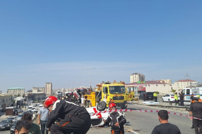 Bakı-Sumqayıt yolundakı qəzada yaralanan şəxsin son vəziyyəti açıqlanıb