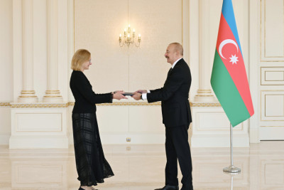 Prezident İlham Əliyev Estoniyanın Azərbaycanda yeni təyin olunmuş səfirini qəbul edib