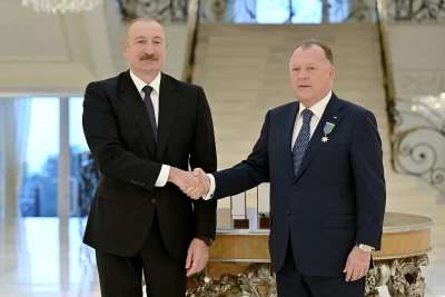 Prezident İlham Əliyev Beynəlxalq Cüdo Federasiyasının prezidentini qəbul edib