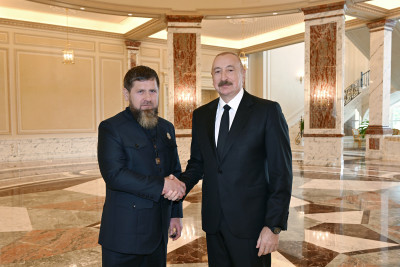 Prezident İlham Əliyev Rusiyanın Çeçenistan Respublikasının başçısını qəbul edib