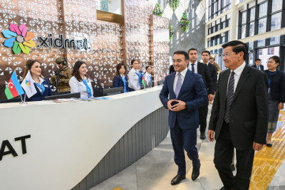 Laos Prezidenti "ASAN xidmət" mərkəzinin fəaliyyəti ilə tanış olub
