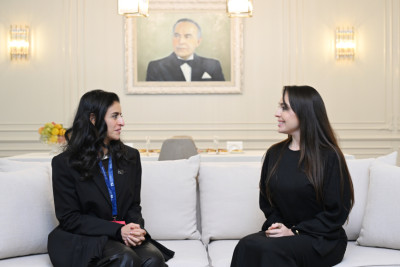 Leyla Əliyeva Dünya Turizm Təşkilatının Baş katibi ilə görüşüb