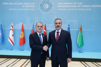Ceyhun Bayramov Ankarada Hakan Fidanla görüşüb - FOTO